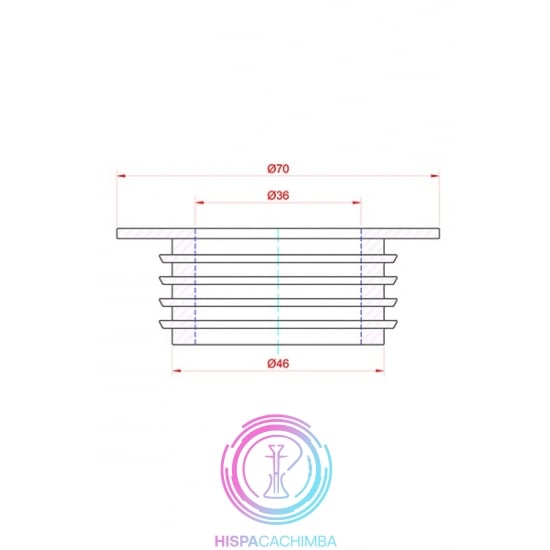 Goma junta Base - Blanca BA44 34mm