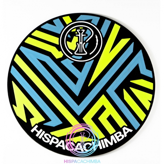 Tapete Silicona Circular HC Blue Yellow