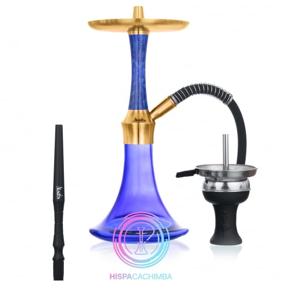 Cachimba Aladin EPOX 360 Pro Blue Gold Flat