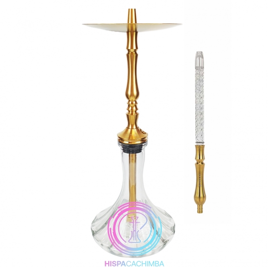 Cachimba Ocean Hookah Fusion Air Gold Diamond Cut Midnight