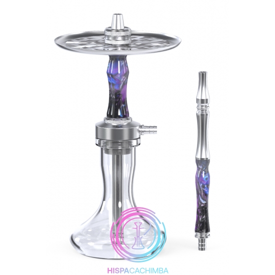 Cachimba INVI Vertex Black Blue Purple