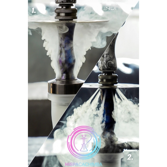 Cachimba INVI Vertex Black Blue Purple