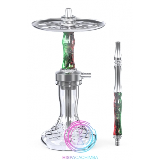 INVI Hookah Vertex Handcut Green Red