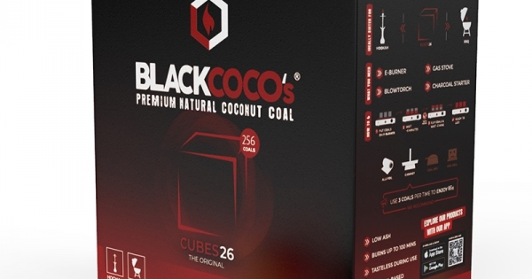 BLACKCOCO's – 1KG Carbón Natural de Coco Premium Cachimba y BBQ